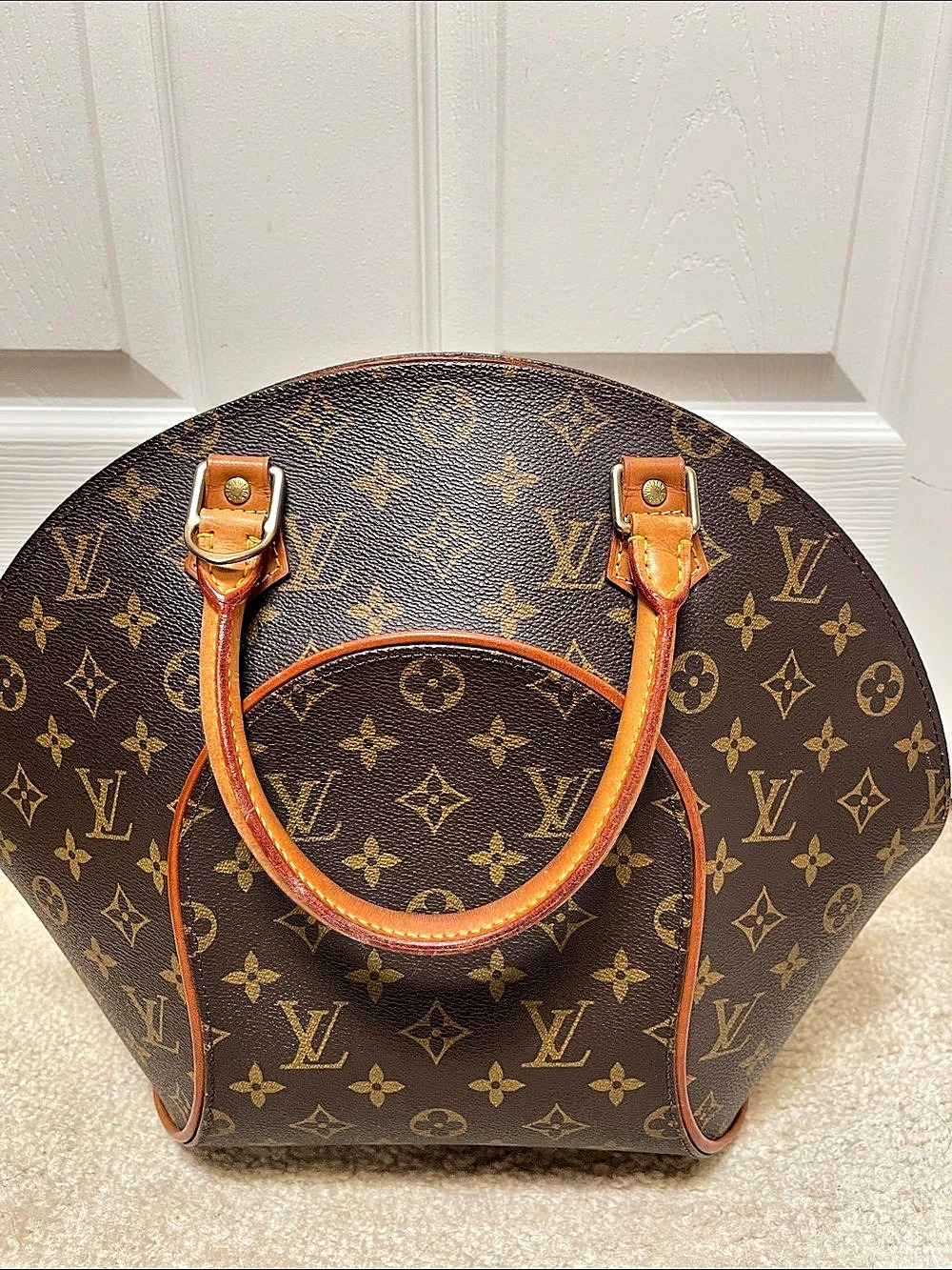 Louis Vuitton Monogram Ellipse PM Monogram Satchel Brown Like New
